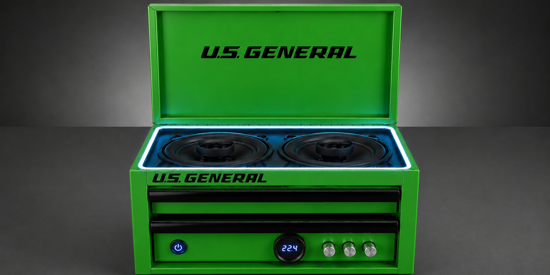 IRONBOX K10 – 10Ah Toolbox Speaker with Kicker Speakers